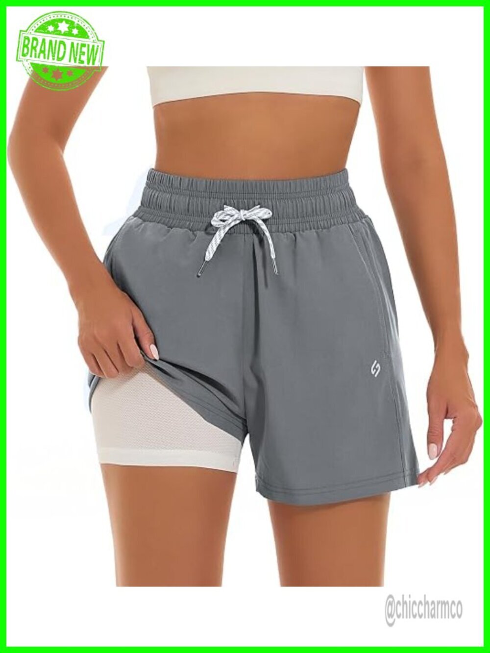 4'' Swim Shorts with Boxer Liner Quick Dry Board Shorts with Pockets